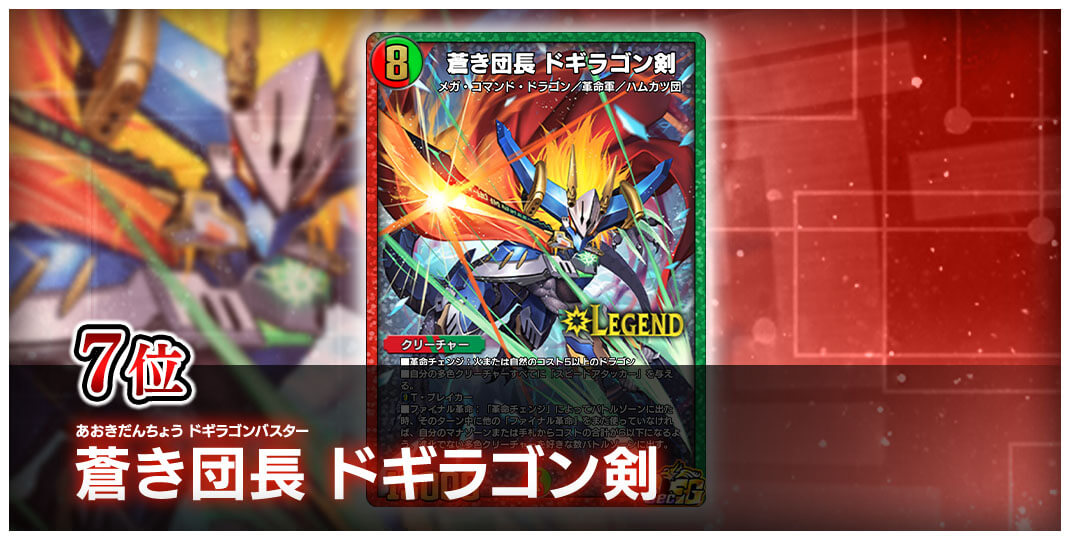 7位 あおきだんちょう ドギラゴンバスター 蒼き団長 ドギラゴン剣