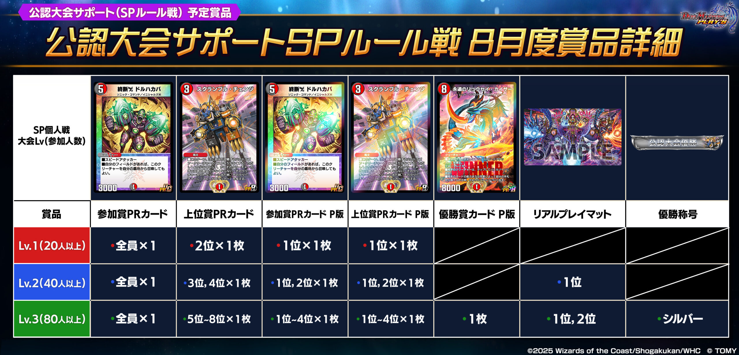 8月度公認大会開催！｜DUEL MASTERS PLAY